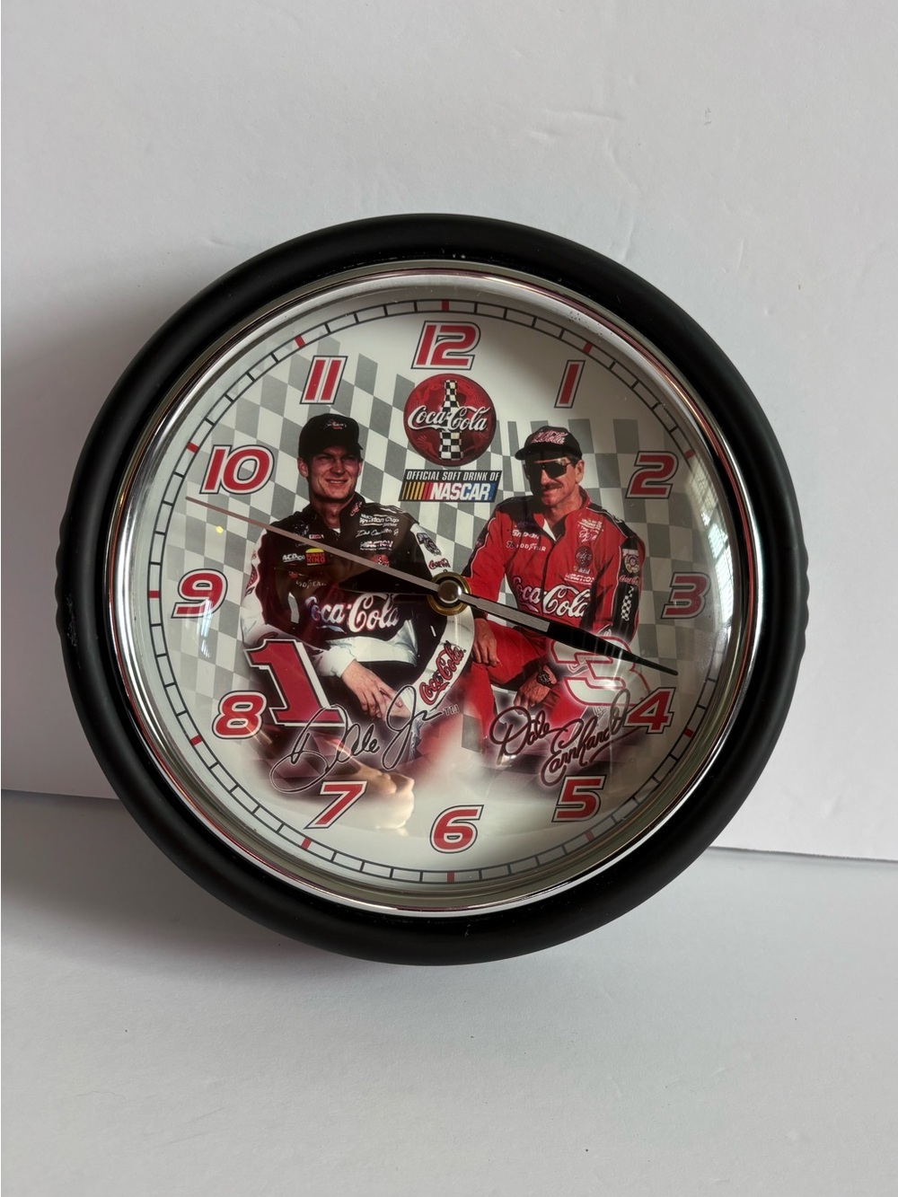 Vintage Coca Cola NASCAR Earnhardt  Wall Clock